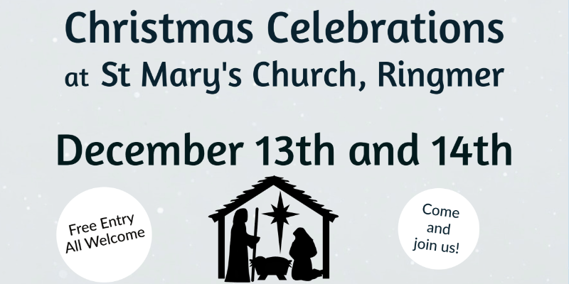 Christmas Celebrations*Join our Christmas celebrations on the 13th and 14th December - click here for more information